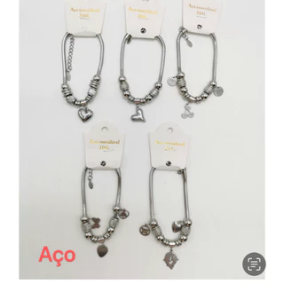 pulseira pandora Aço Inoxidável pingente
