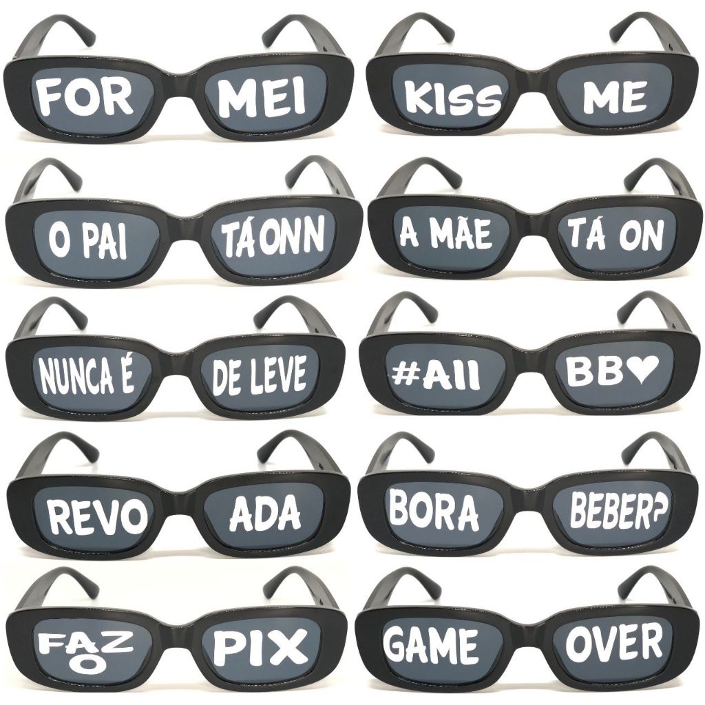 Kit Óculos Retro Personalizado Vintage Para Formatura Casamento Festas ...