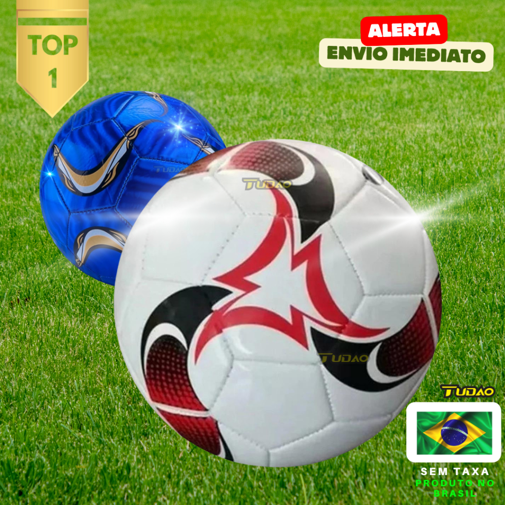 【Oferta Relâmpago】Bola de Futebol de Campo Brinquedo Bola de Campo Tam Oficial Jogos Presente TUDÃO