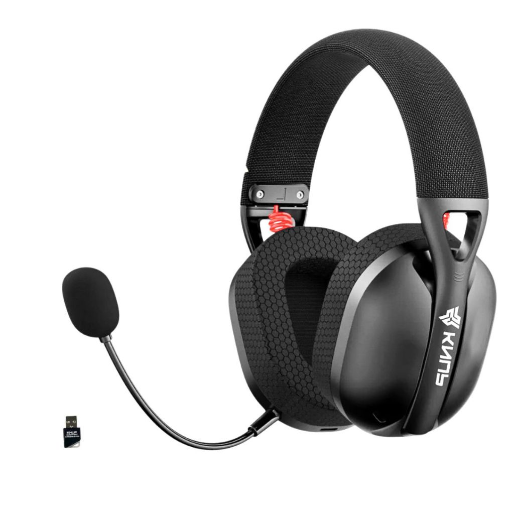 Headset Fone de ouvido Gamer Bluetooth Sem Fio 2.4G Conexão 3 em 1 C/Microfone Profissional PC PS4 Switch