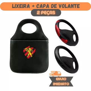 Lixinho Para Carro Sport Personalizado + Capa de Volante Universal