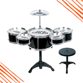 Bateria Musical Infantil Com Baquetas Brinquedo Musical Interativo Crianças Diversão Presente Ideal