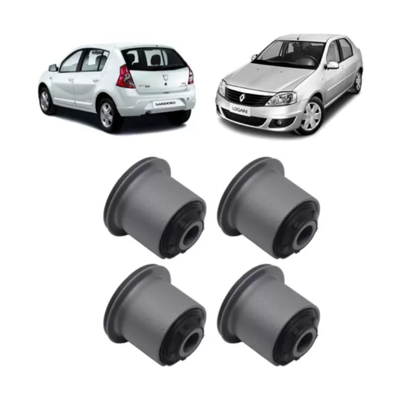 Kit 04 Buchas Da Bandeja Balança Logan/Sandero (2007-2013) | Shopee Brasil