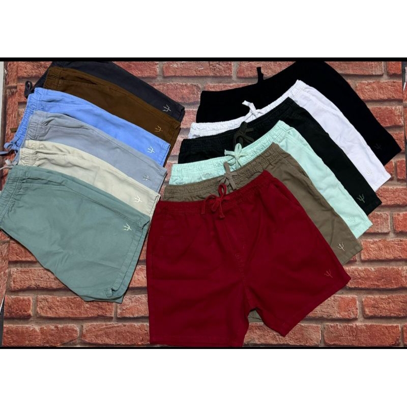 SHORTS SARJA MAURUCINHO DIFERENCIADO CORES VAIADA DO P AO GG
