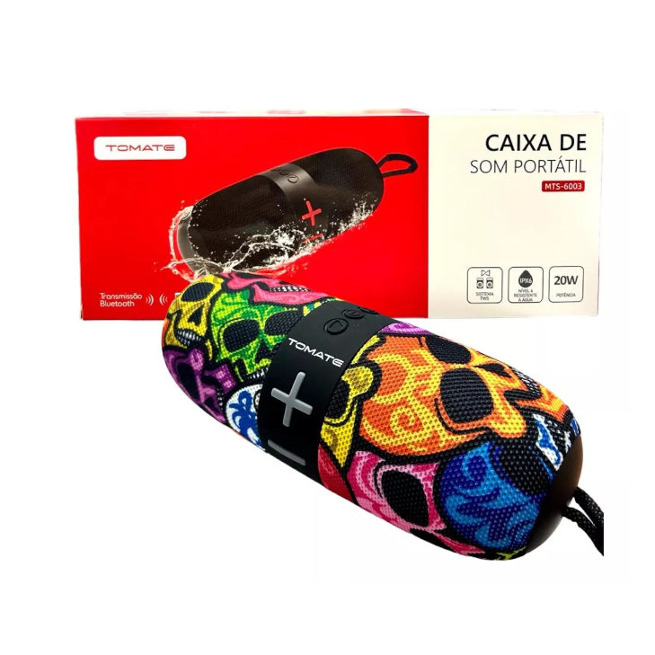 Mini Caixa De Som Portátil Bluetooth 20W IPX6 Resistente Água
