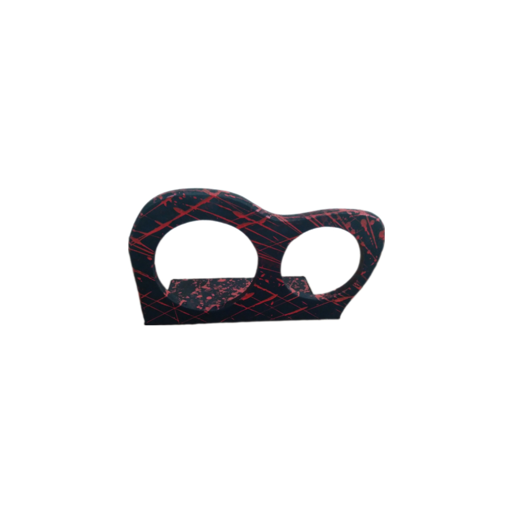 KIT SUPORTE ESTILO RÉGUA PARA 1 CORNETA E 1 TWITTER - VERMELHO