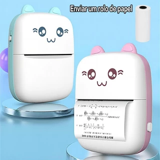 Mini Impressora Térmica Portátil Desenho Animado Foto Impressora De Impressão Sem Fio Para Android Ios