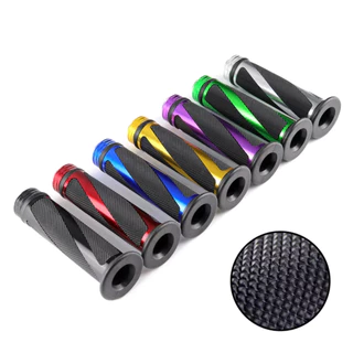 Manopla Universal Para Motocicleta Punho de Metal e Borracha Guidão Corrida 7/8 polegadas 22mm Para Honda Yamaha Suzuki