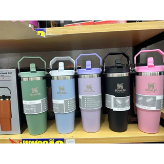 F_CLICKSTORE Garrafa Tumbler De Aço Inoxidável Com Tampas Flip Lids À Prova De Vazamentos Canecas De Café Para Estudantes Garrafas De Água Crianças Presentes De Aniversário