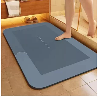 Kit 3 Tapete Antiderrapante de Banheiro Super Absorvente Impermeável Chuveiro Cozinha Varanda 40x60