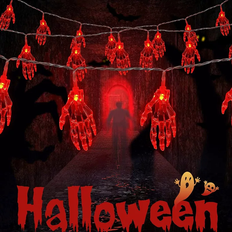 PISCA LED ATMOSFERA DE TERROR HALLOWEEN 10M