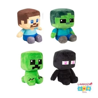 pelúcia Minecraft Steve zombie creeper Enderman 22 cm