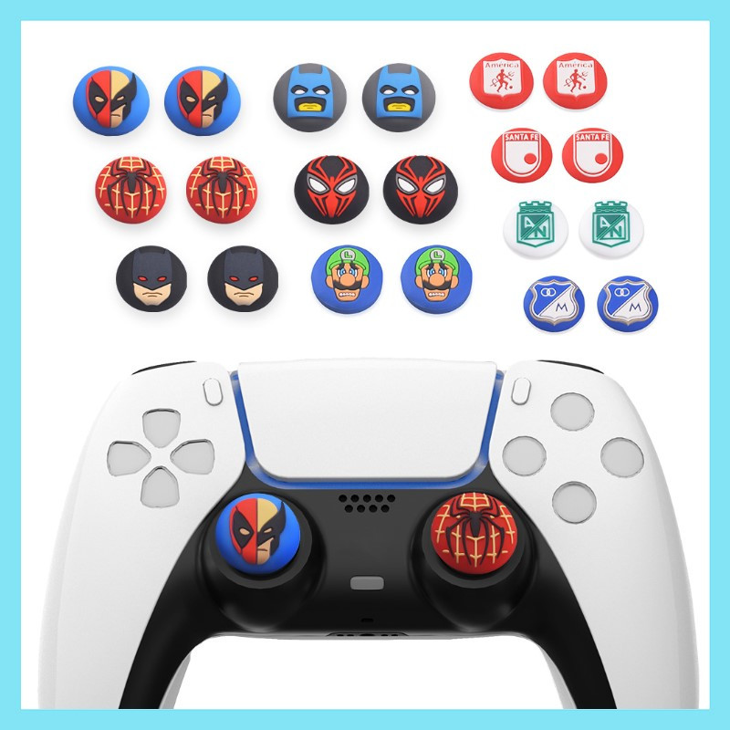 Par de Grip Borracha Protetora de Silicone para Analógicos de Controles de PS4, PS5, Xbox One e 360 Novo