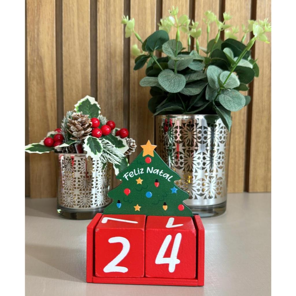 Calendário de mesa Natalino decorativo