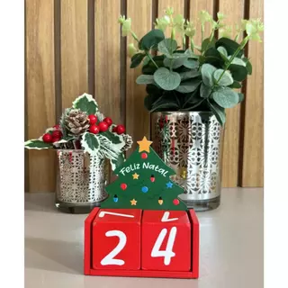 Calendário de mesa Natalino decorativo