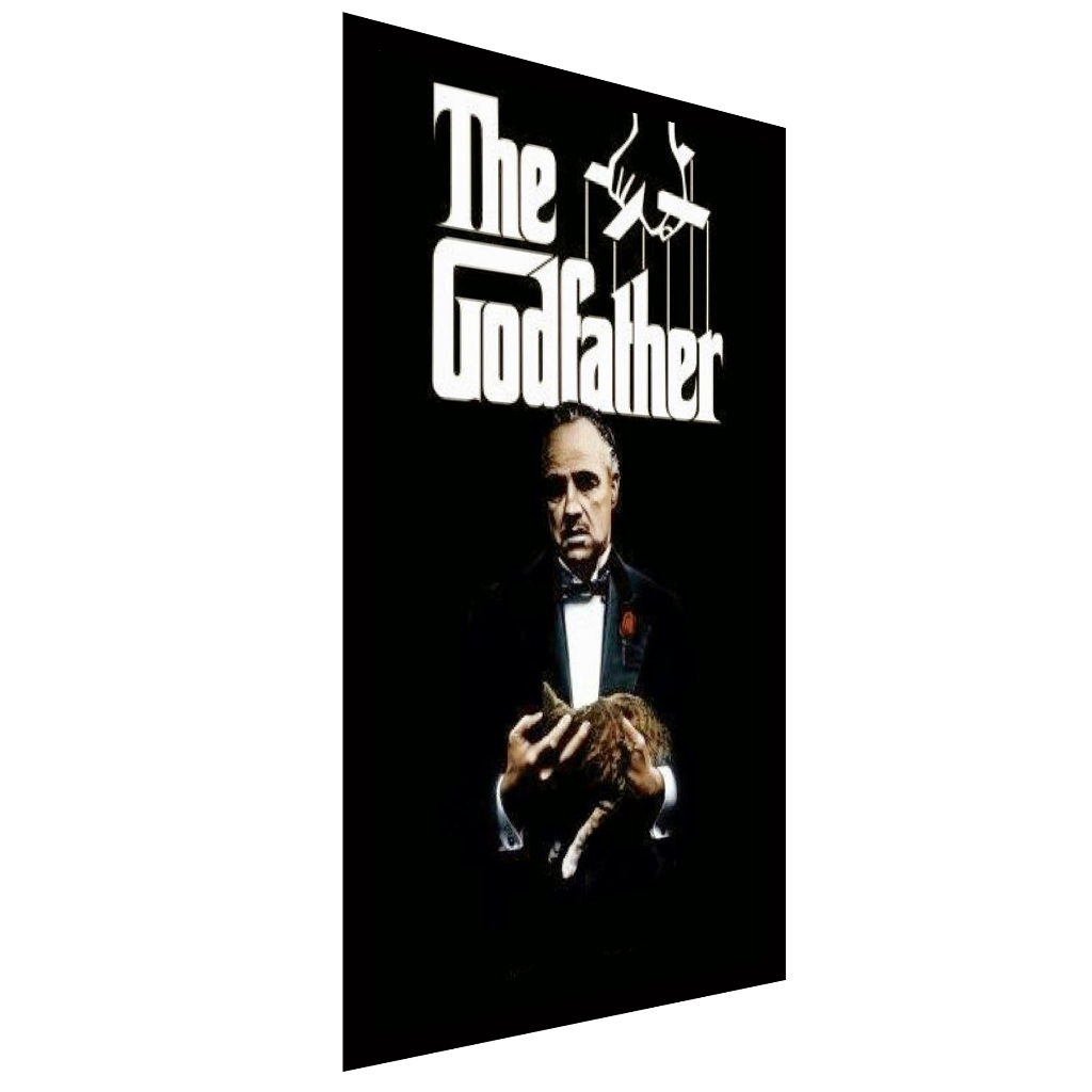 Quadro Decorativo Poster O Poderoso Chefão Godfather 33x60cm | Shopee ...