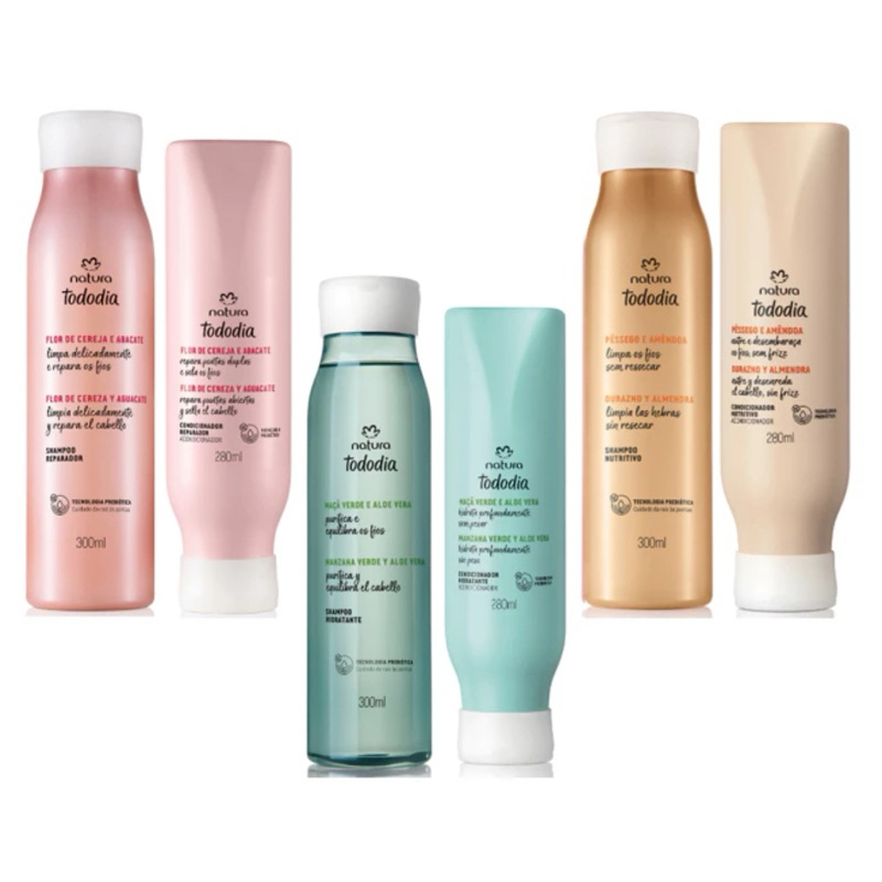 Kit Shampoo + Condicionador Natura Tododia Cabelos Lançamento | Shopee ...