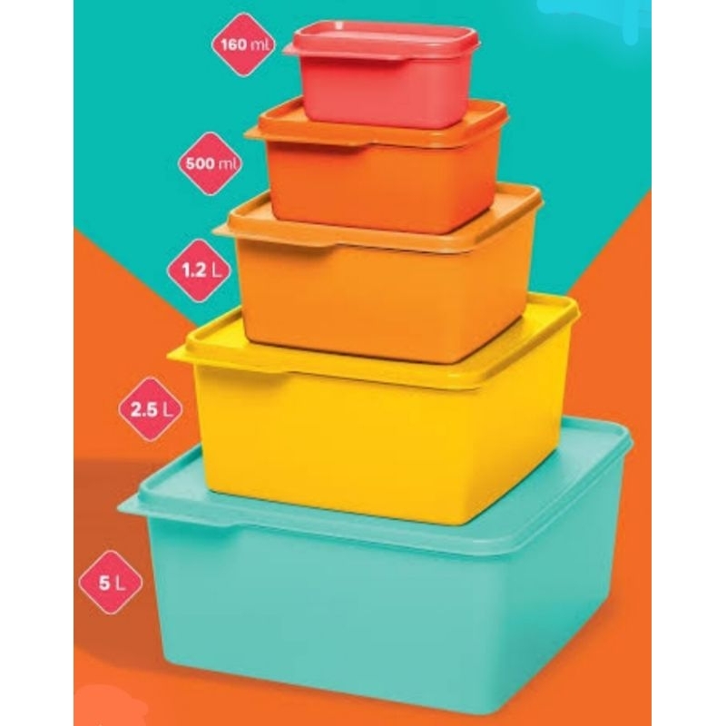 TUPPERWARE BASIC LINE 160ml , 500ml, 1,2L , 2,5L e 5 LITROS | Shopee Brasil