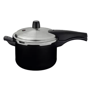 Panela de Pressão Tramontina 4,5L preta Vancouver - Effect em Alumínio Antiaderente Starflon