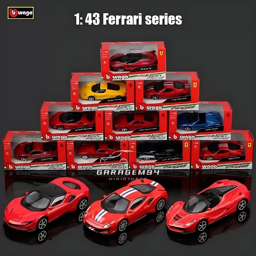 Ferrari 1/43 ミニカー　ixo bburago Miniatura Ferrari Burago Race + Play 1:43 | Shopee Brasil