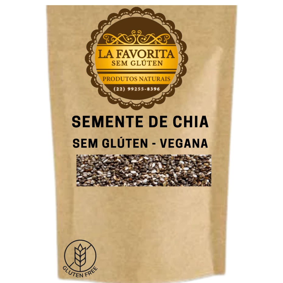 Semente de Chia - 250g ou 500g - Sem Glúten | Shopee Brasil
