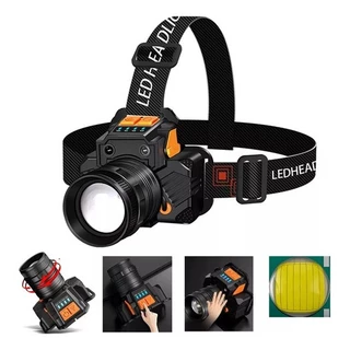 Lanterna De Cabeca Profissional Led Prova D'água Farol De Cabeça Potente Forte