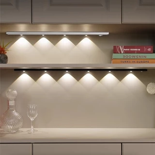 60cm Luz 3Cores Regulável Led Luminária USB Recarregável Lâmpada Sensor De Movimento Luz Noturna Iluminação Sensor Para