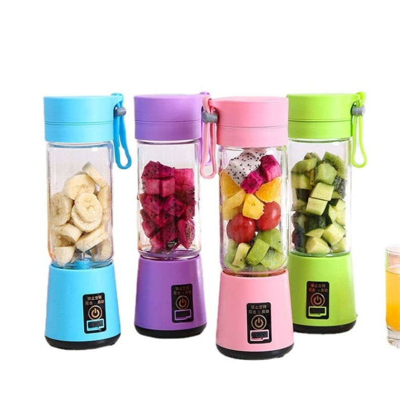 Mini Liquidificador Portátil Shake 6 Laminas + Cabo USB SE3095