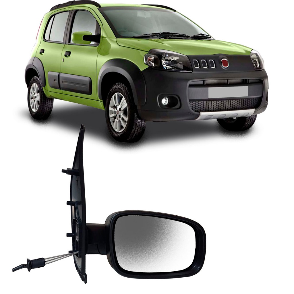 Retrovisor Fiat Uno Vivace Sporting Way Attractive 2010 2011 2012 2013 ...