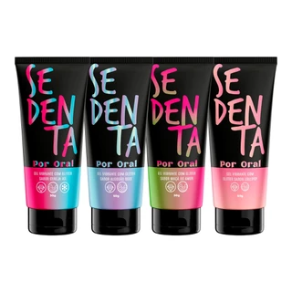 Kit Sedenta por Oral 50g Vibrador Líquido Cereja Ice Gel Lubrificante Comestível Sexo Oral Produtos Eroticos