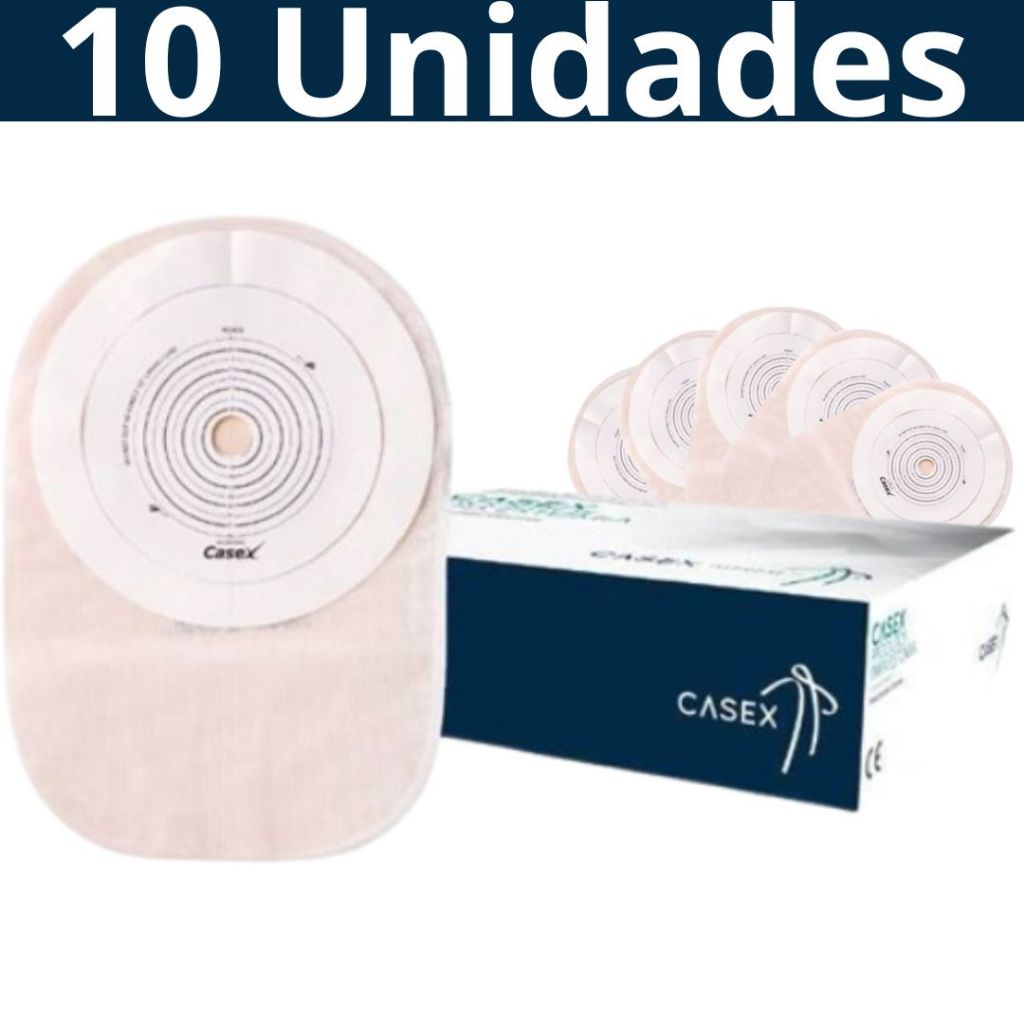 Bolsa Saco De Colostomia Discreta 10 Peças Opaca Para Sistema 13/64mm ...