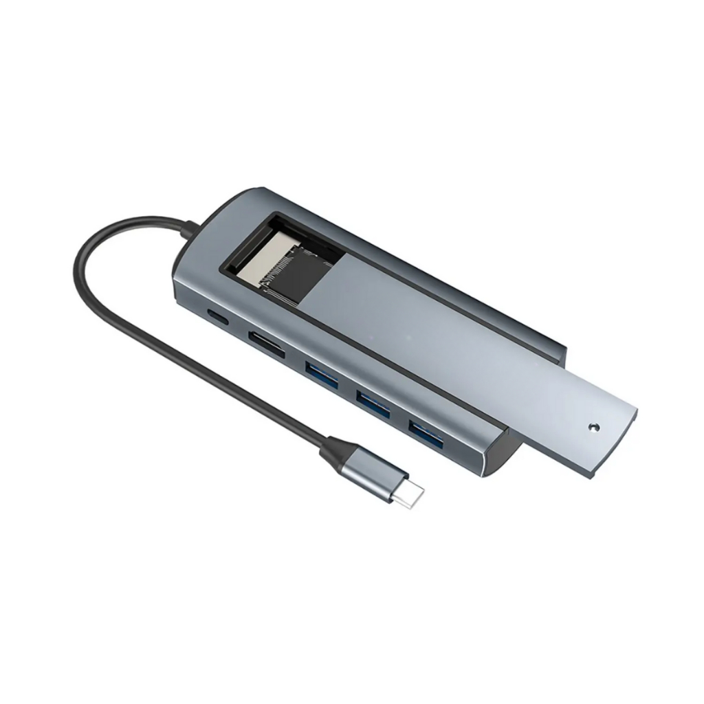 Hub Dock Station 6 Em 1 Usb-c Slot M.2 Sata Ssd Hdmi 4k | Shopee