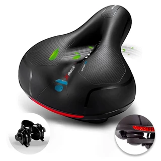 Banco Assento para Bike Selim de Bicicleta em Gel com Fita Refetiva para Mtb speed road e academica