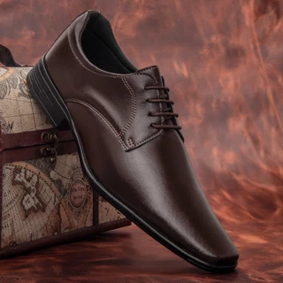 Sapato Social Masculino Luxo Café Clássico com Detalhes Dourados – Design Italiano, Conforto e Estilo para Casamentos, Festas e Reuniões – Elegante e Sofisticado