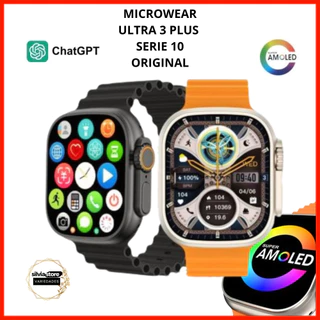 SmartWatch Microwear Inteligente Ultra Plus Serie 10 NFC Chat GPT GPS 2gb Amoled Masculino Feminino