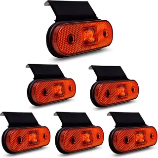 LANTERNA LATERAL CAMINHAO CARRETA FACCHINI LED AM BIVOLT 6 UN em Oferta na Shopee