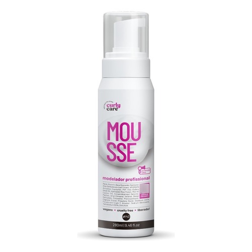 Mousse Modelador de Cachos e Crespos 280ml Curly Care | Shopee Brasil