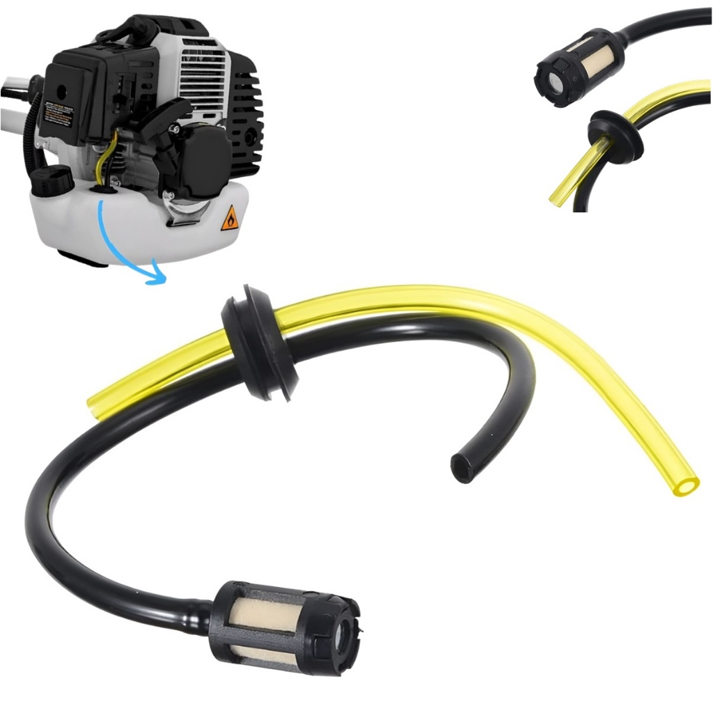 Kit Tubo Carburante E Filtro Benzina Per Decespugliatore - Adatto Per 33cc, 43cc, 52cc, Lunghezza Tubo 22mm