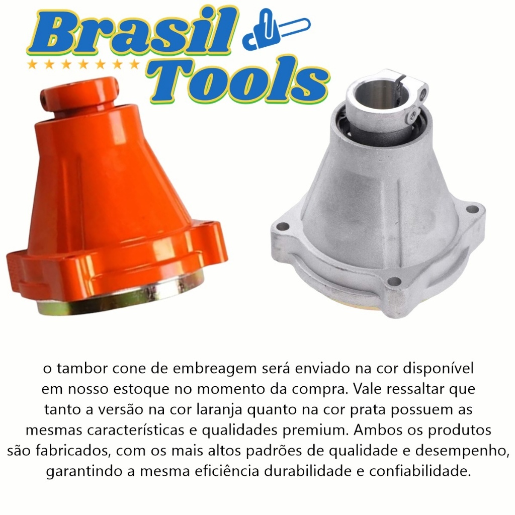 Tambor Cone Caixa De Embreagem Para Roçadeira Nakasaki 63cc 65cc