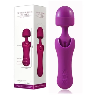 Vibrador de Varinha Mágica AV Luxo Massageador Clitoriano Recrregável 10 modos de vibração ZDB-15