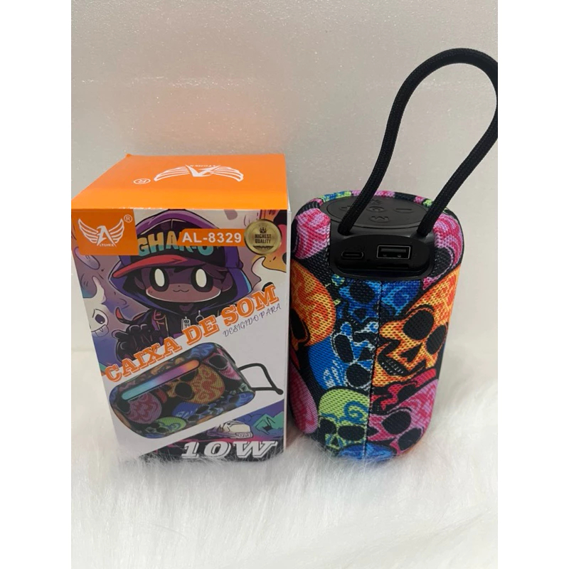 CAIXA DE SOM com Led 10W Altomex AL-8329 /USB/TF/TWS | Shopee Brasil