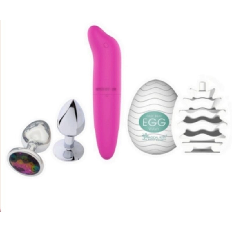 Vibrador, Plug Anal, Masturbador Masculino kit promocao