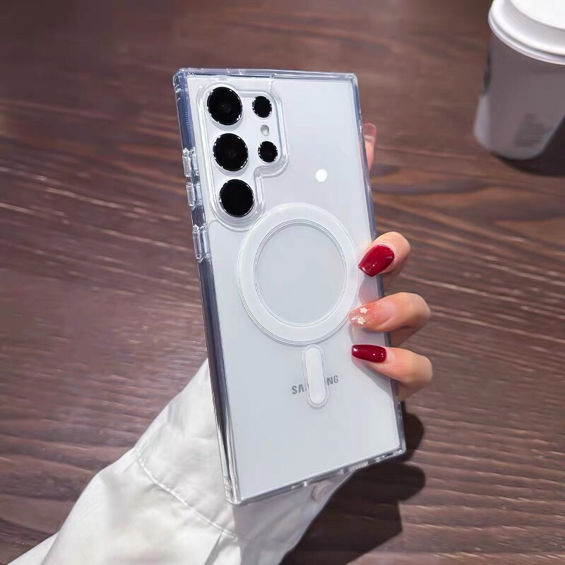 Capa De Celular Magnética Anti-Impacto Para Samsung S20fe S21fe S23 S23plus S23fe S23ultra S24 S24plus S24ultra