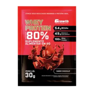 Kit Dose Whey Protein 30g 80% Concentrado - Growth Suplementos