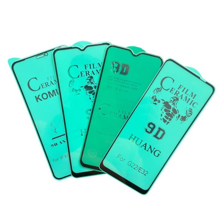 Kit 5/Kit 3 Películas Cerâmica Transparente Flexível 9D iPhone 16 Pro Max/15 Pro Max/14 Pro Max/13 Pro Max/XR/11/8 Plus