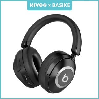 KIVEE x BASIKE Fone de Ouvido Bluetooth 5.4 sem fio com Microfone, Over-Ear, ANC, Hi-Res para PC Celular