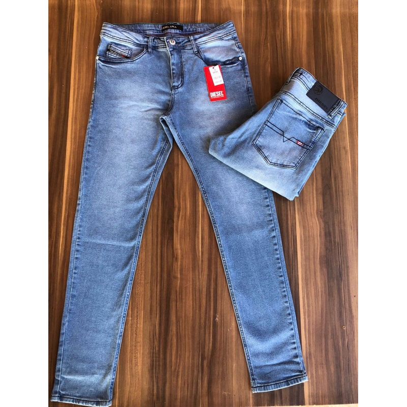 Calça Jeans Masculina Confortável Trabalho Skinny