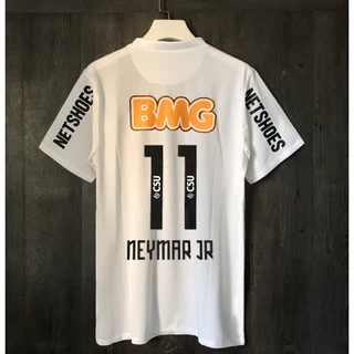 Camisa Retro Modelo 2012 Neeeymar Peixe Branca/Azul bb Exclusivo Relíquia Premium - Oferta