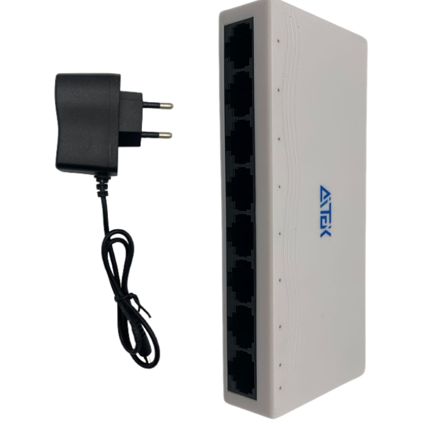 Hub Switch Rj45 Internet 8 Portas 10/100 Mbps + Fonte 0.2 A | Shopee Brasil
