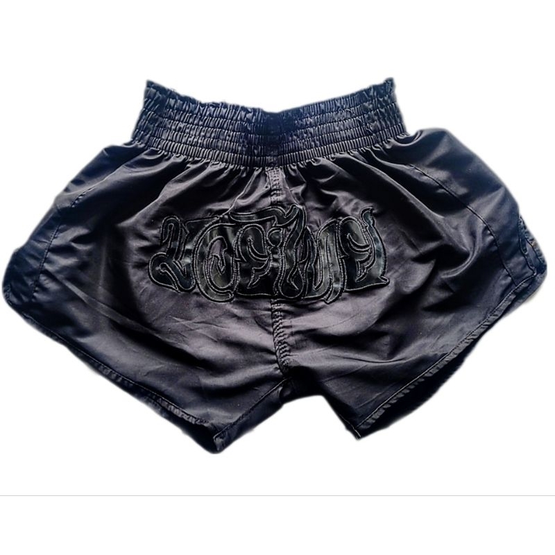 Short Muay Thai Black Preto Basic